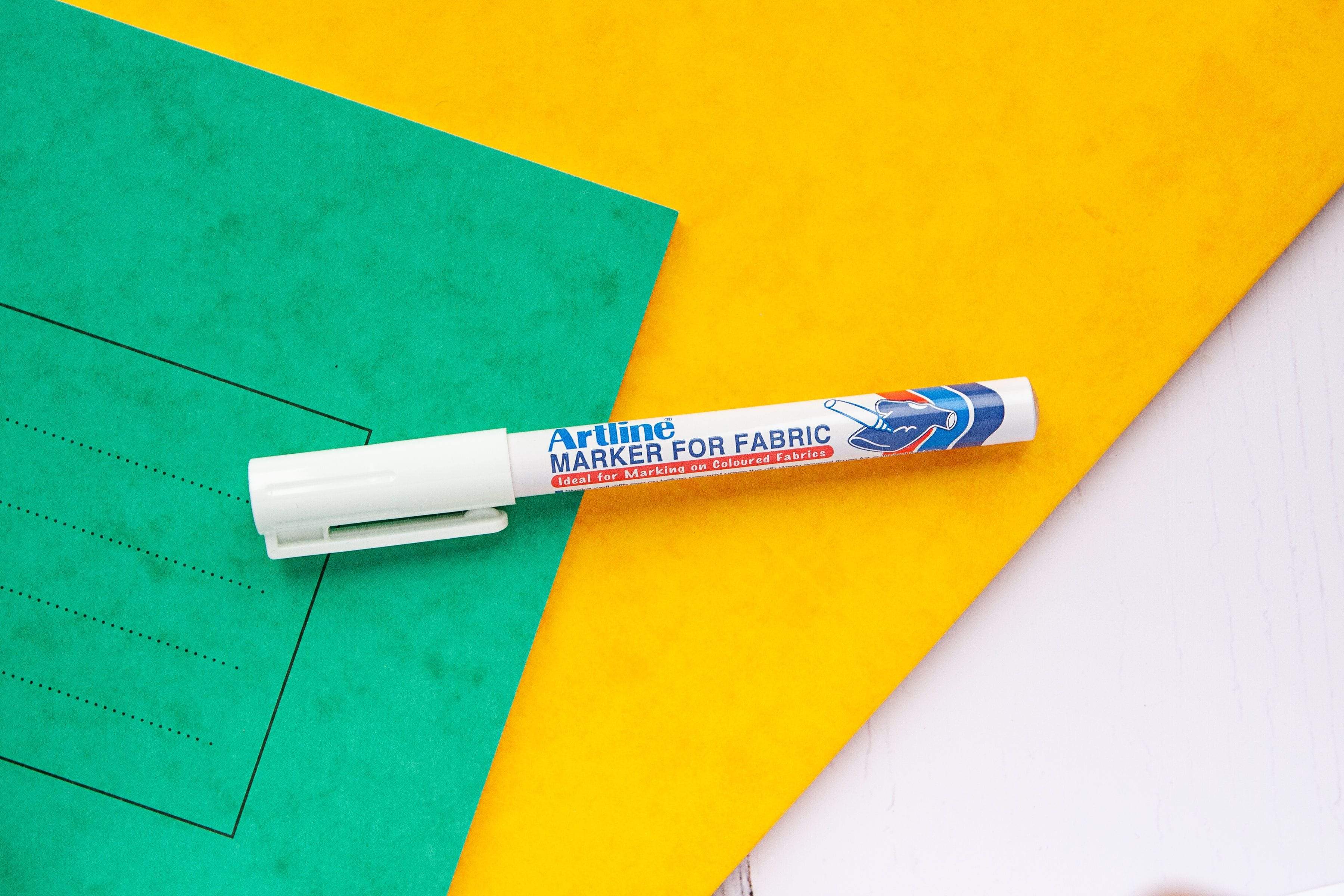 White Fabric Pen For Kids School Uniform and Clothing